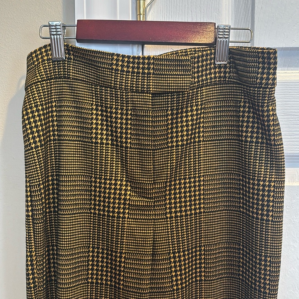 GOLD & BLACK HOUNDSTOOTH PANTS